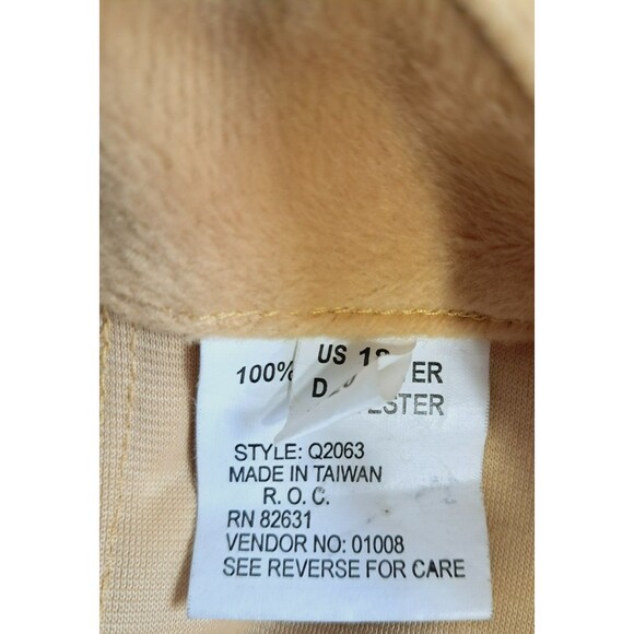 VTG 90s Boutique Europa Gold Velvet Wavy Mini Furry Skirt Womens Size 18 Y2K - Picture 10 of 11